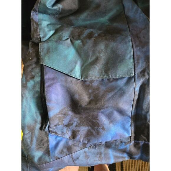 The North Face Mens SP Hooded Waterproof Jacket Blue/Black Geometric Pattern ski - Picture 10 of 15